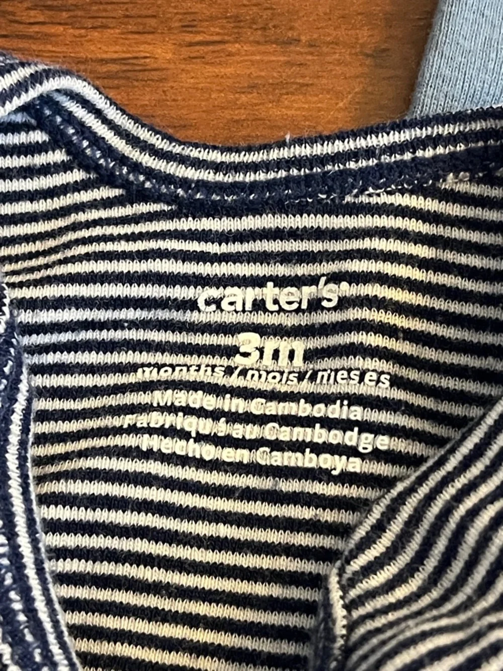 ⭐️⭐️ PICK 5 / $20 Carter's Baby Blue & Gray Puppy One-Piece Bodysuits 3M